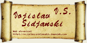 Vojislav Šiđanski vizit kartica